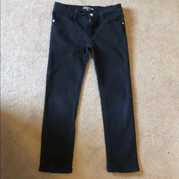 Girl’s Black XOXO Stretch Jeans, size 10 - Picture 2 of 4